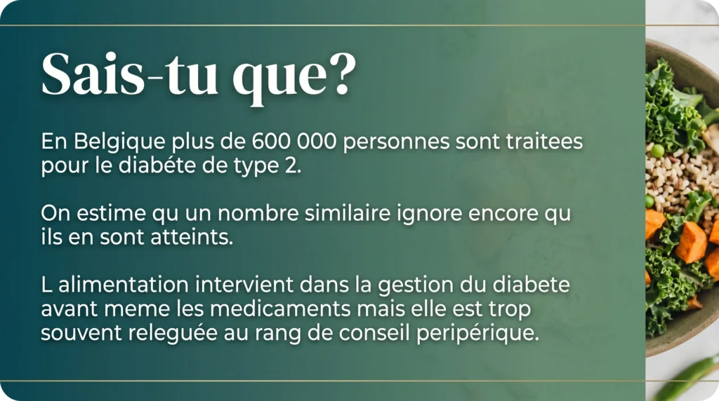 Infographie montrant la réduction de la glycémie grâce aux fibres visqueuses pour les diabétiques